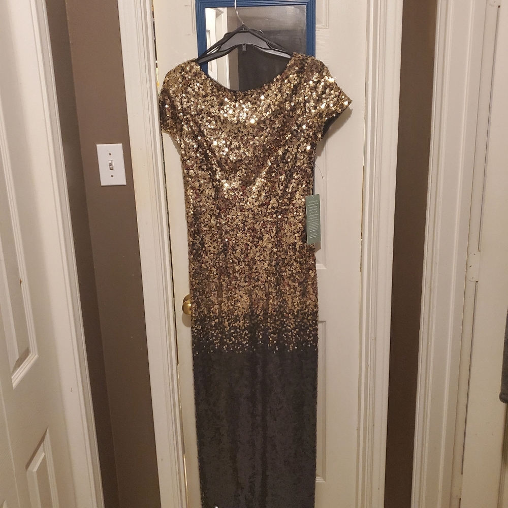 Black and Gold Ball Gown